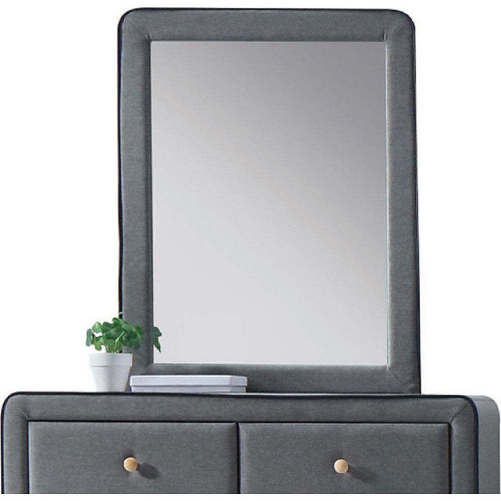 ACME Valda Mirror in Light Gray Fabric-Boyel Living